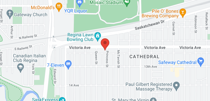 map of 3809 Victoria AVE